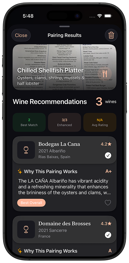 Vintellect Features